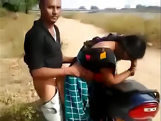 Desi Bhabhi Giving Blowjob & Fucked Doggy on Bike